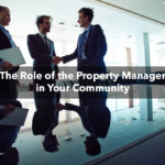 The Role of the Property Manager in Your Community - three people at the office meeting