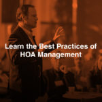 Learn the Best Practices of HOA Management - a person talking at the meeting